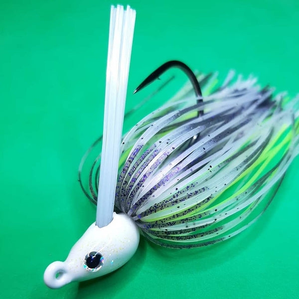 MadBite Bladed Jig Fishing Lures, 3 pc Multi-Color Kits, Irresistible  Vibrating Action, Sticky-Sharp Heavy-Wire Needle Point Hooks, Popular 3/8  oz